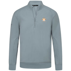 Houston Astros Levelwear Upright Insignia Tri-Blend Quarter-Zip Pullover - Gray Pullover