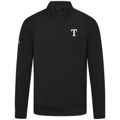 Texas Rangers Levelwear Upright Insignia Tri-Blend Quarter-Zip Pullover - Black Pullover