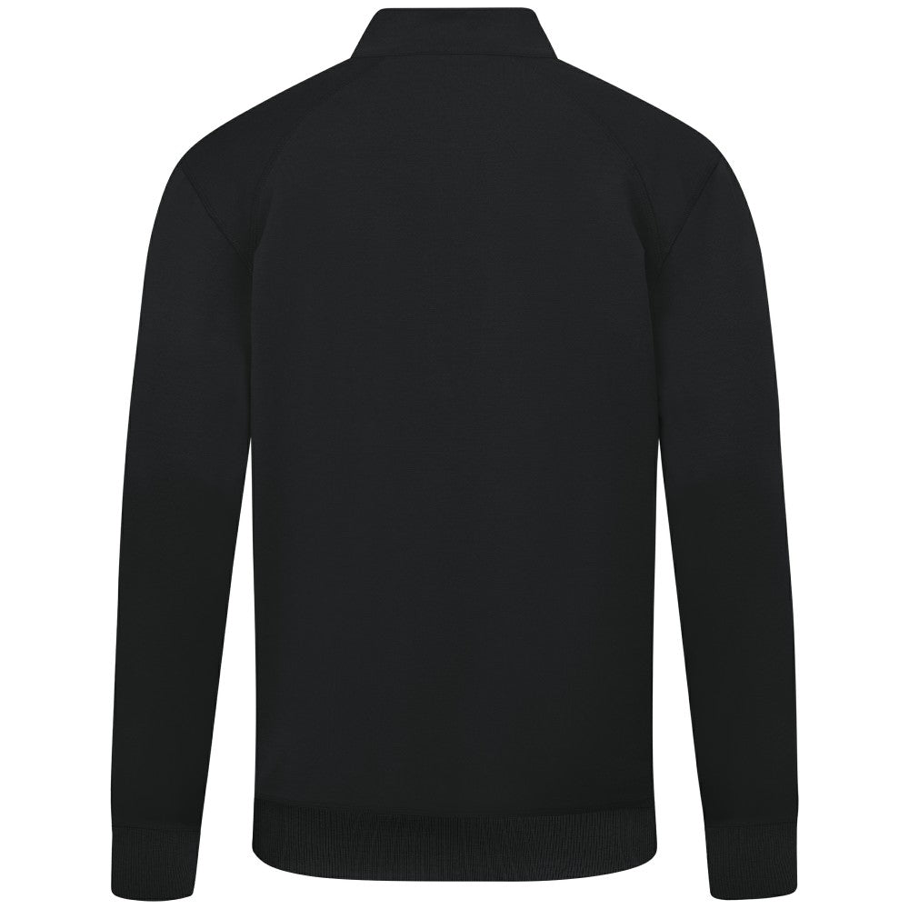 Cincinnati Reds Levelwear Upright Insignia Tri-Blend Quarter-Zip Pullover - Black Pullover