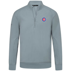 Chicago Cubs Levelwear Upright Insignia Tri-Blend Quarter-Zip Pullover - Gray Pullover
