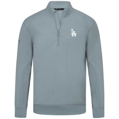Los Angeles Dodgers Levelwear Upright Insignia Tri-Blend Quarter-Zip Pullover - Gray Pullover