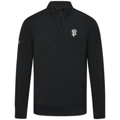 San Francisco Giants Levelwear Upright Insignia Tri-Blend Quarter-Zip Pullover - Black Pullover