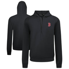 Boston Red Sox Levelwear Technic Insignia Quarter-Zip Hoodie - Black Hoodies