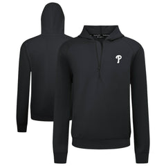 Philadelphia Phillies Levelwear Technic Insignia Quarter-Zip Hoodie - Black Hoodies