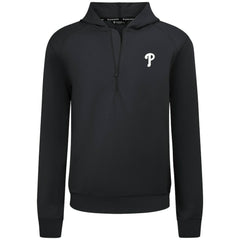 Philadelphia Phillies Levelwear Technic Insignia Quarter-Zip Hoodie - Black Hoodies