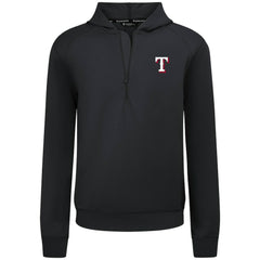 Texas Rangers Levelwear Technic Insignia Quarter-Zip Hoodie - Black Hoodies