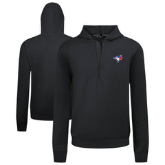 Toronto Blue Jays Levelwear Technic Insignia Quarter-Zip Hoodie - Black Hoodies
