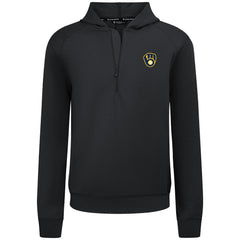 Milwaukee Brewers Levelwear Technic Insignia Quarter-Zip Hoodie - Black Hoodies