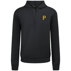 Pittsburgh Pirates Levelwear Technic Insignia Quarter-Zip Hoodie - Black Hoodies