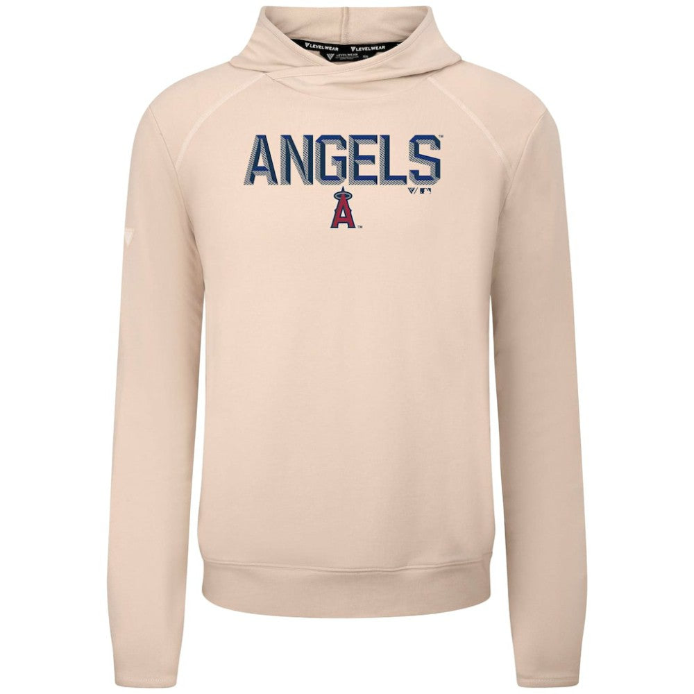 Los Angeles Angels Levelwear Mandate Carve Tri-Blend Hoodie - Khaki Hoodies