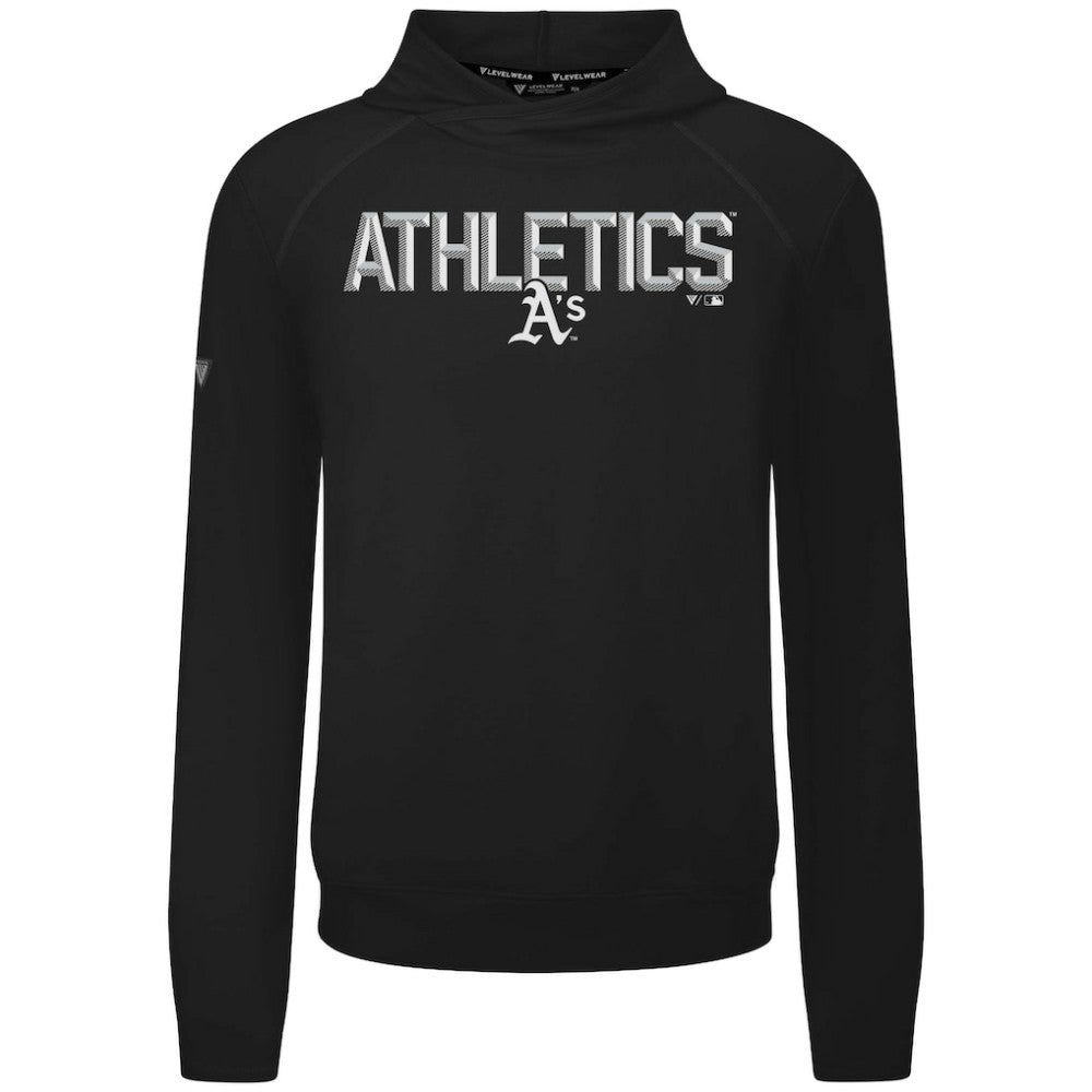 Athletics Levelwear Mandate Carve Tri-Blend Hoodie - Black Hoodies
