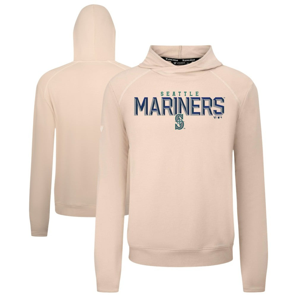 Seattle Mariners Levelwear Mandate Carve Tri-Blend Hoodie - Khaki Hoodies