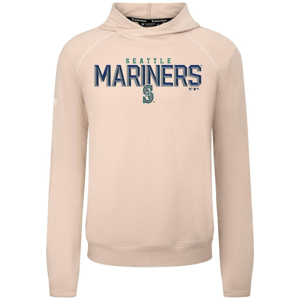 Seattle Mariners Levelwear Mandate Carve Tri-Blend Hoodie - Khaki Hoodies