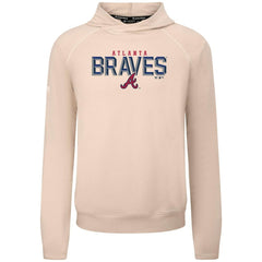 Atlanta Braves Levelwear Mandate Carve Tri-Blend Hoodie - Khaki Hoodies