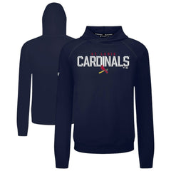 St. Louis Cardinals Levelwear Mandate Carve Tri-Blend Hoodie - Navy Hoodies