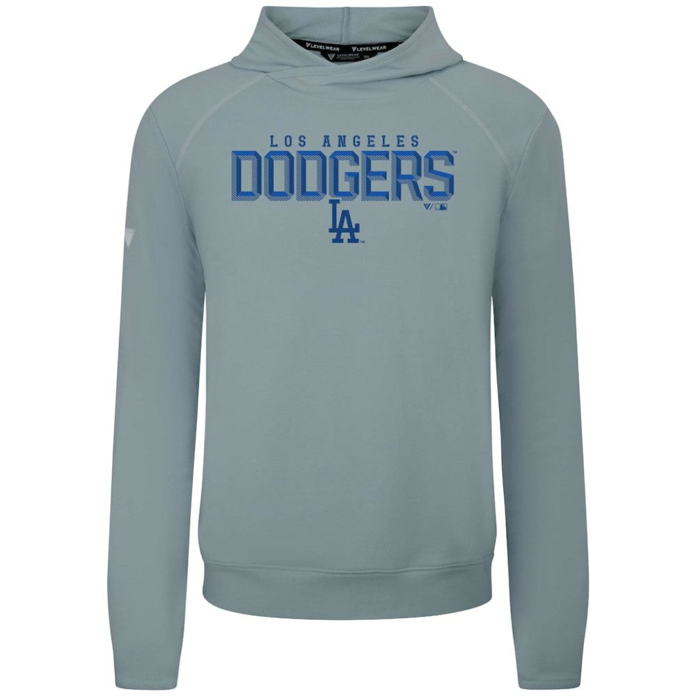 Los Angeles Dodgers Levelwear Mandate Carve Tri-Blend Hoodie - Gray Hoodies