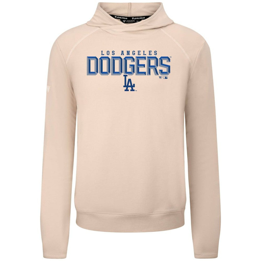Los Angeles Dodgers Levelwear Mandate Carve Tri-Blend Hoodie - Khaki Hoodies