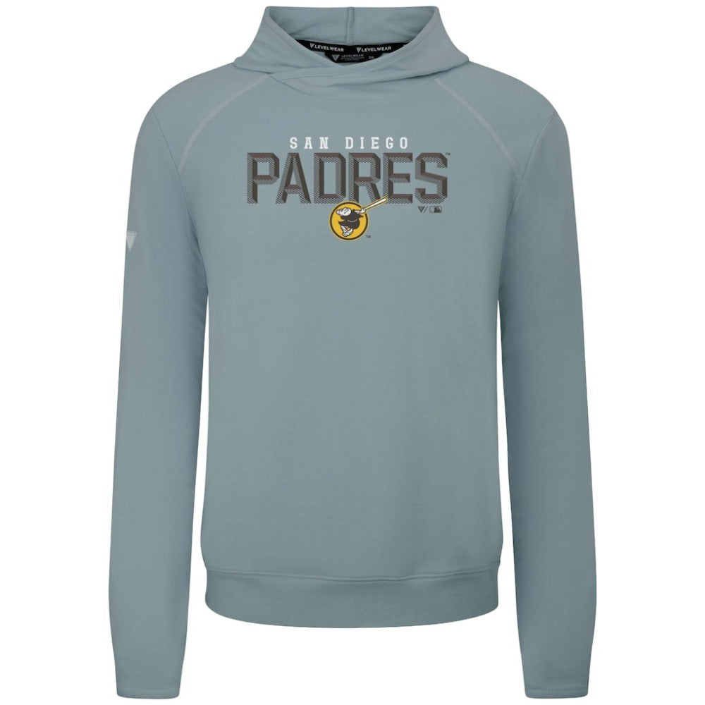 San Diego Padres Levelwear Mandate Carve Tri-Blend Hoodie - Gray Hoodies