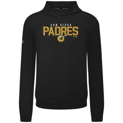 San Diego Padres Levelwear Mandate Carve Tri-Blend Hoodie - Black Hoodies