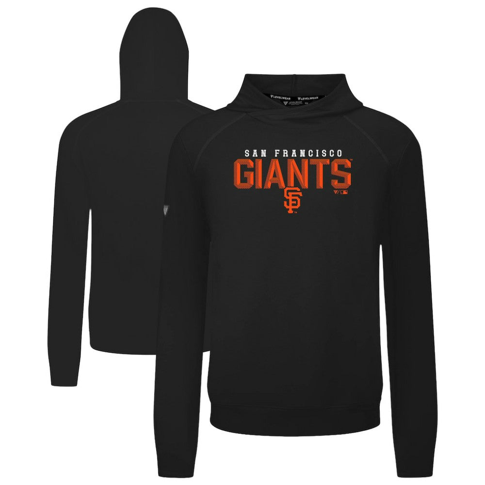 San Francisco Giants Levelwear Mandate Carve Tri-Blend Hoodie - Black Hoodies