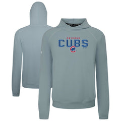 Chicago Cubs Levelwear Mandate Carve Tri-Blend Hoodie - Gray Hoodies