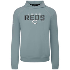 Cincinnati Reds Levelwear Mandate Carve Tri-Blend Hoodie - Gray Hoodies
