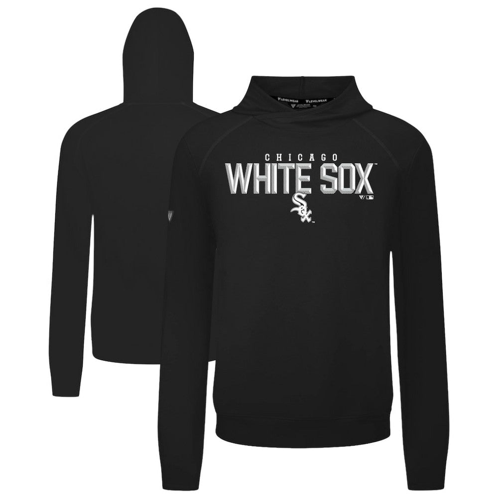 Chicago White Sox Levelwear Mandate Carve Tri-Blend Hoodie - Black Hoodies