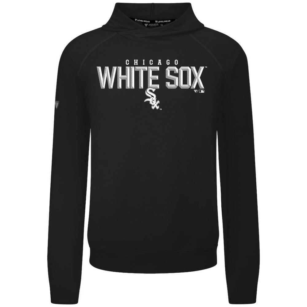 Chicago White Sox Levelwear Mandate Carve Tri-Blend Hoodie - Black Hoodies
