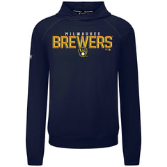 Milwaukee Brewers Levelwear Mandate Carve Tri-Blend Hoodie - Navy Hoodies
