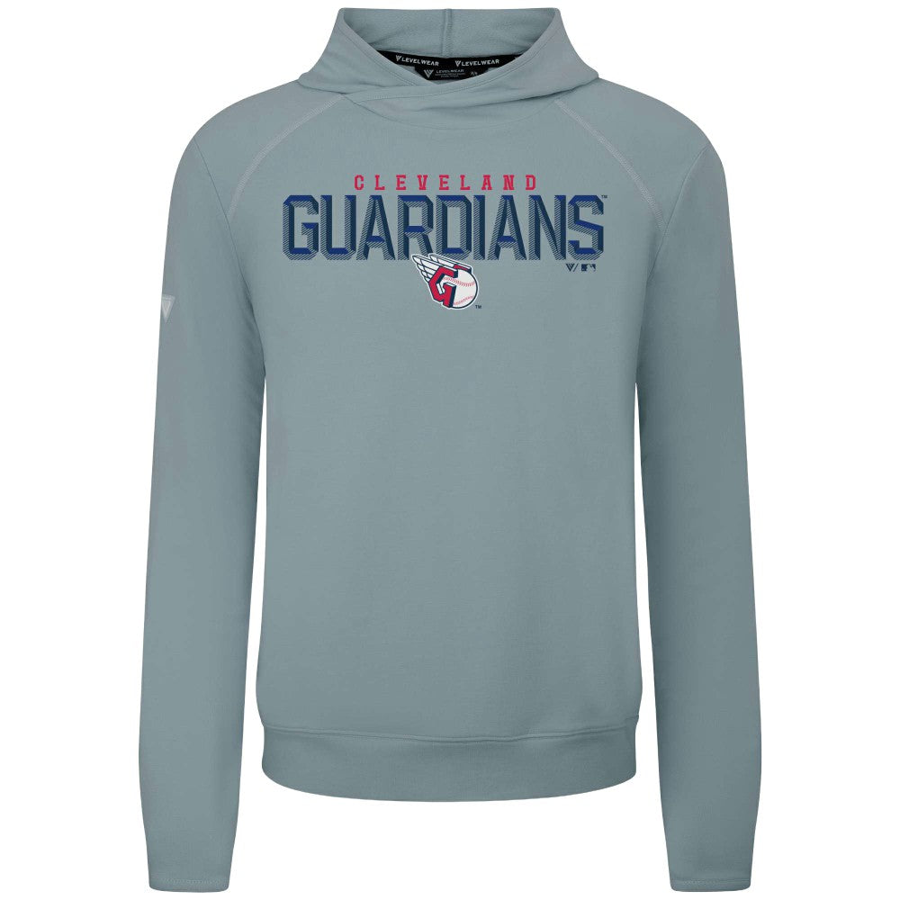 Cleveland Guardians Levelwear Mandate Carve Tri-Blend Hoodie - Gray Hoodies