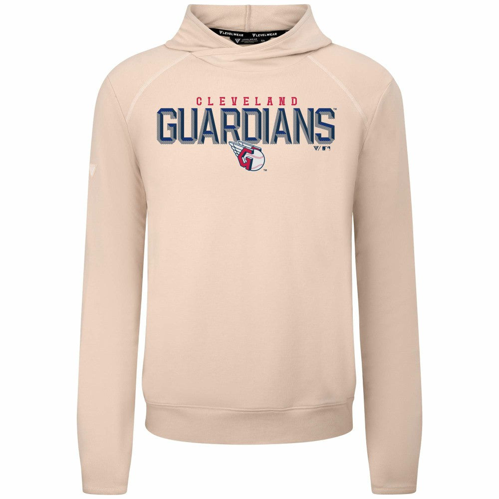 Cleveland Guardians Levelwear Mandate Carve Tri-Blend Hoodie - Khaki Hoodies