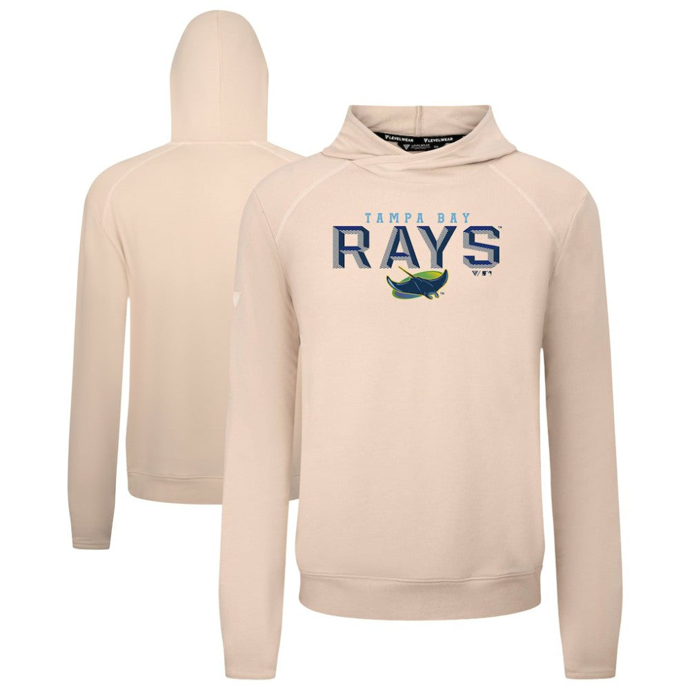 Tampa Bay Rays Levelwear Mandate Carve Tri-Blend Hoodie - Khaki Hoodies