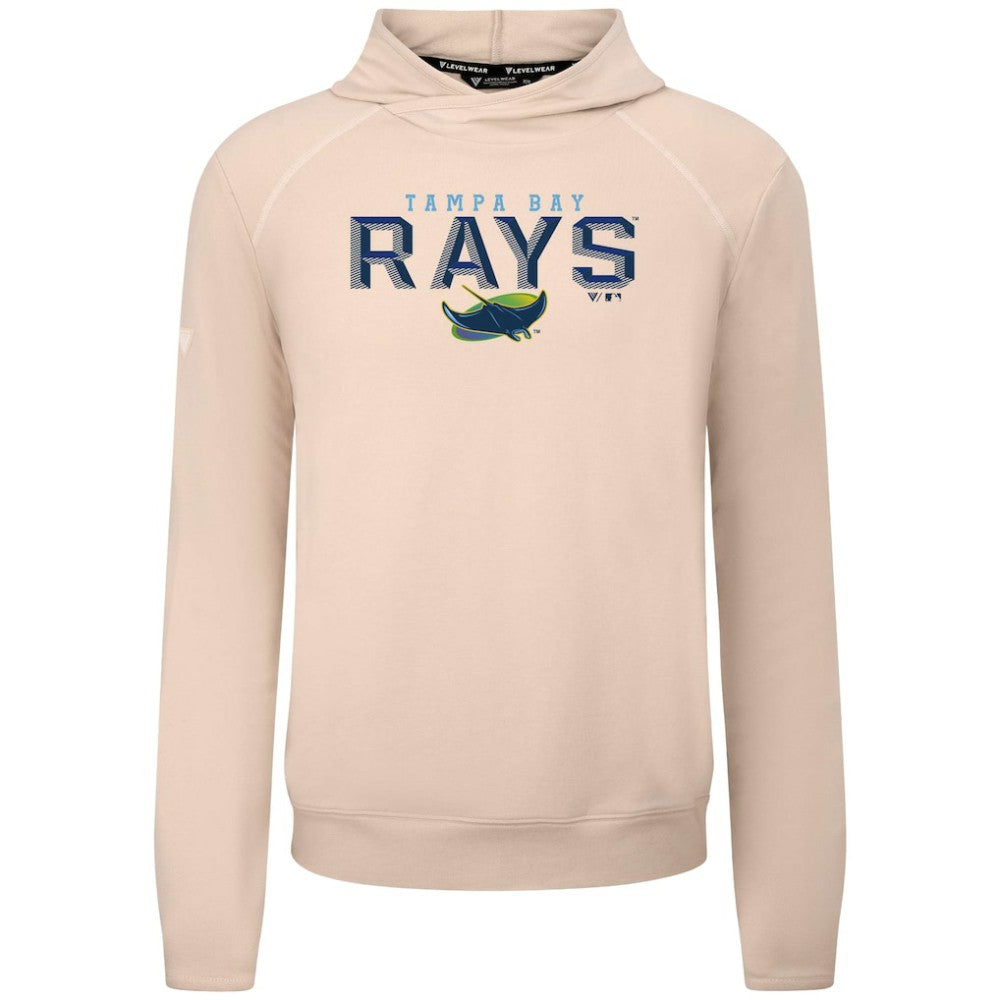 Tampa Bay Rays Levelwear Mandate Carve Tri-Blend Hoodie - Khaki Hoodies