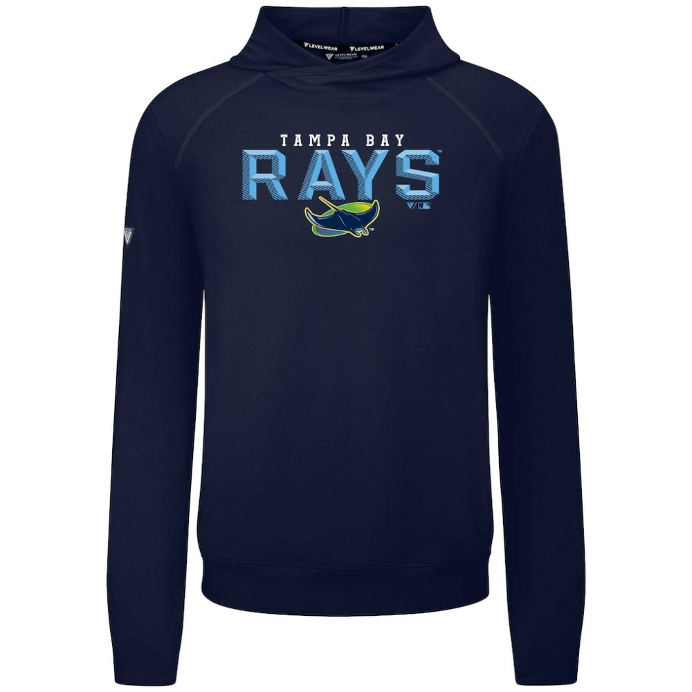 Tampa Bay Rays Levelwear Mandate Carve Tri-Blend Hoodie - Navy Hoodies
