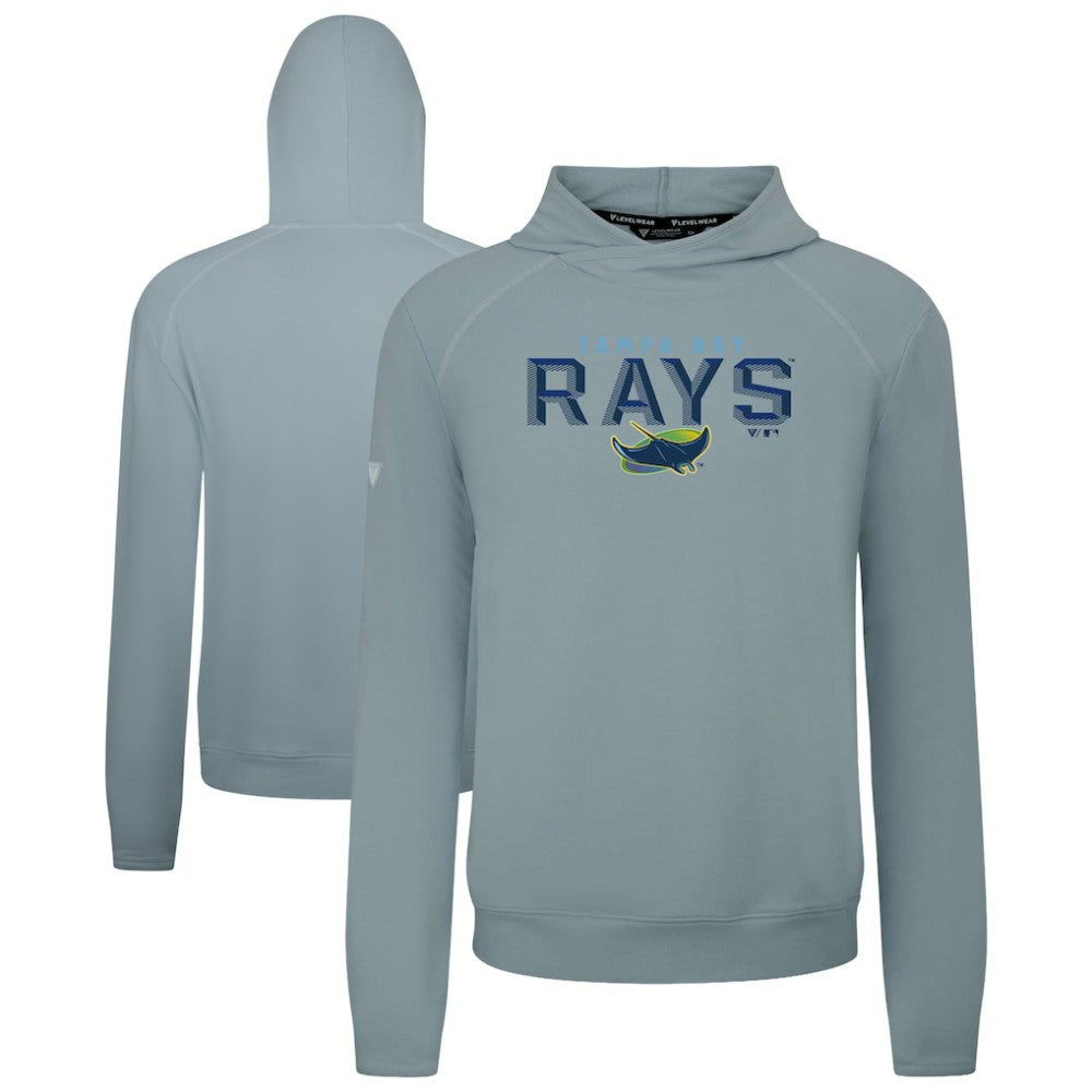 Tampa Bay Rays Levelwear Mandate Carve Tri-Blend Hoodie - Gray Hoodies