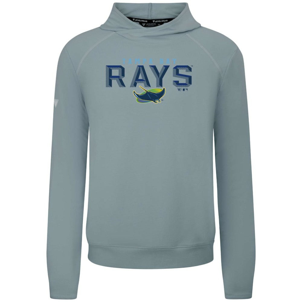 Tampa Bay Rays Levelwear Mandate Carve Tri-Blend Hoodie - Gray Hoodies