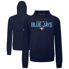 Toronto Blue Jays Levelwear Mandate Carve Tri-Blend Hoodie - Navy Hoodies
