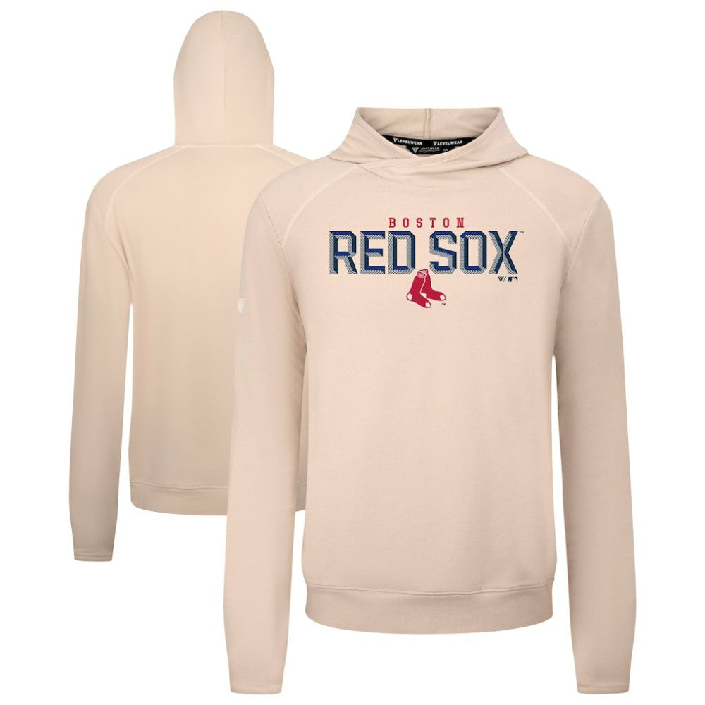 Boston Red Sox Levelwear Mandate Carve Tri-Blend Hoodie - Khaki Hoodies