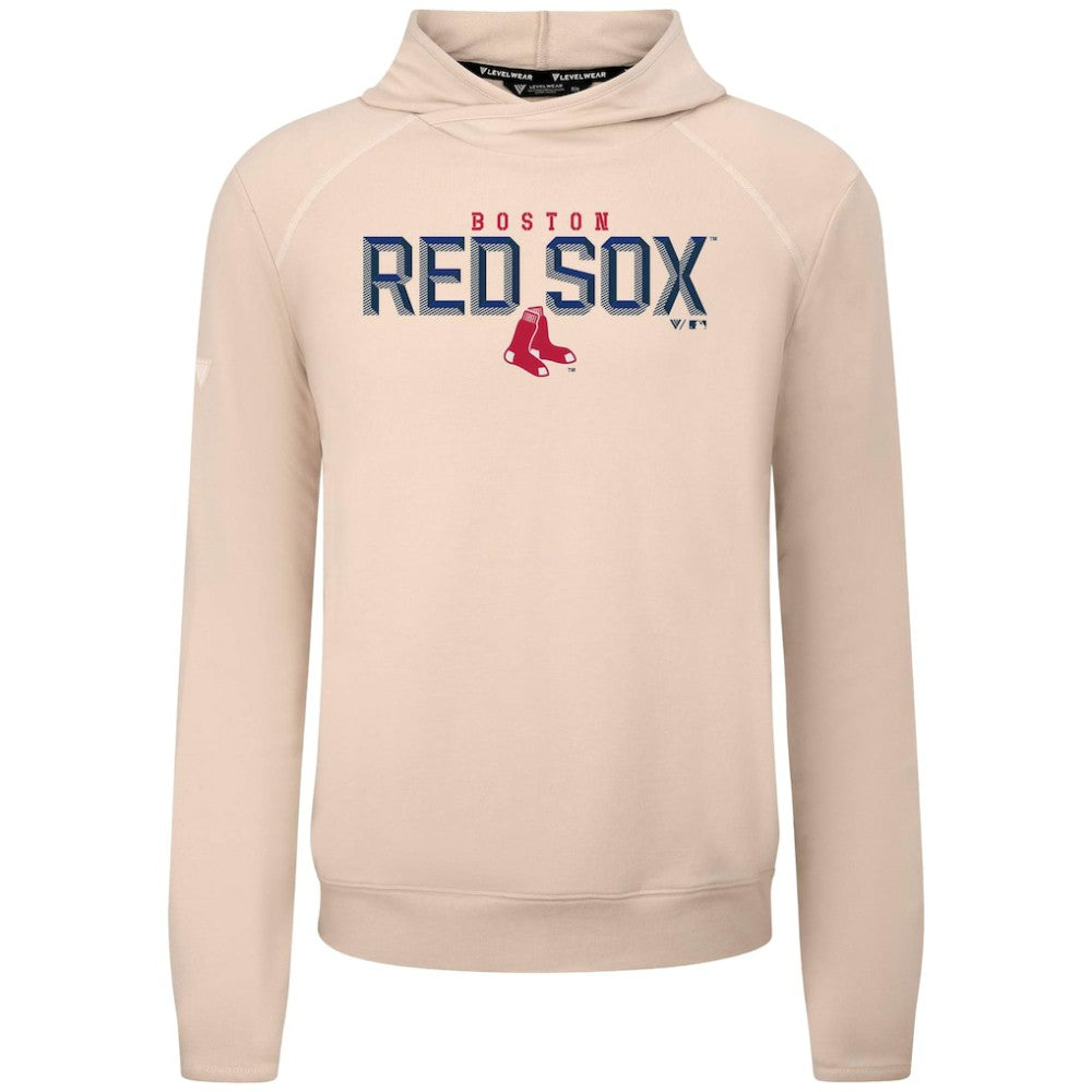 Boston Red Sox Levelwear Mandate Carve Tri-Blend Hoodie - Khaki Hoodies