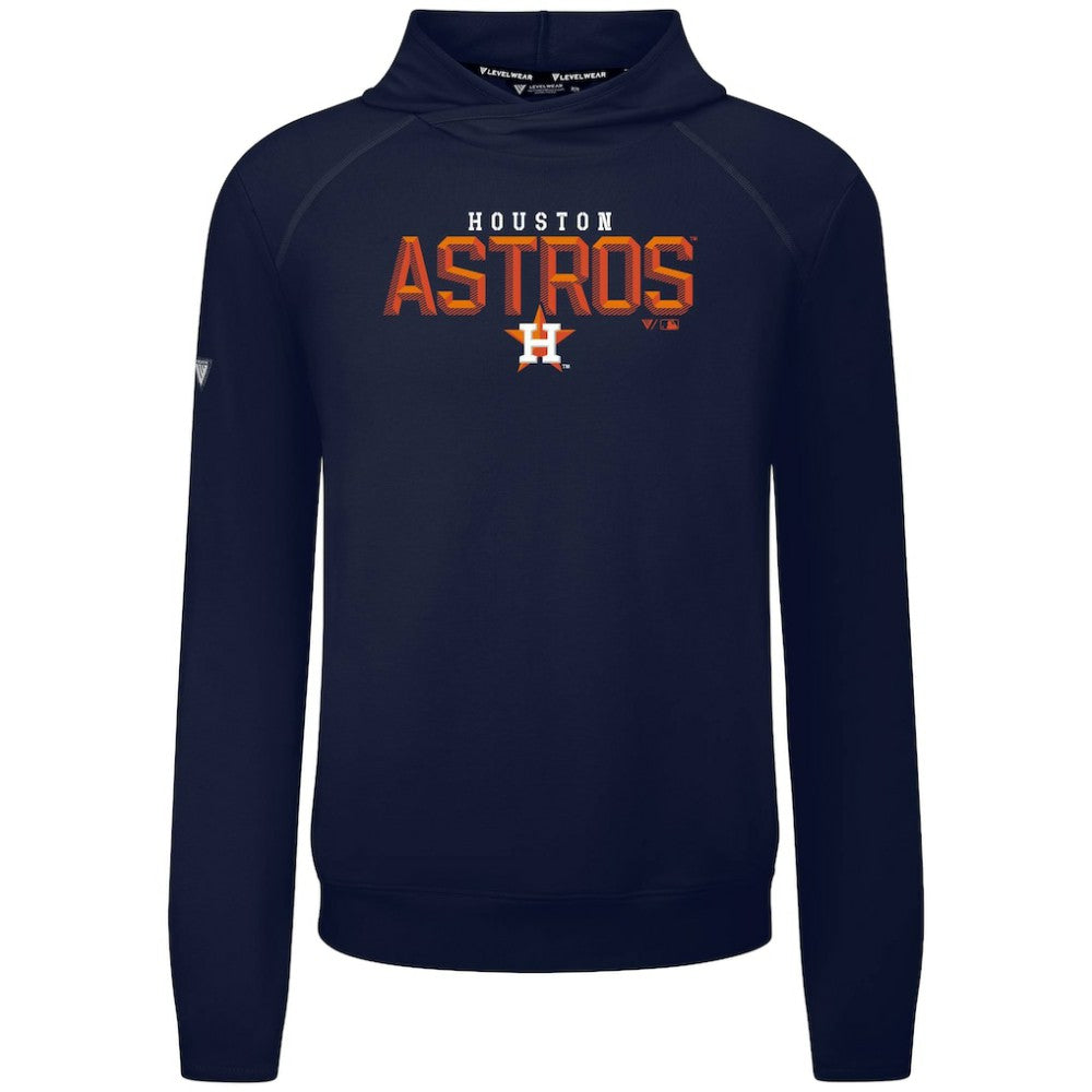 Houston Astros Levelwear Mandate Carve Tri-Blend Hoodie - Navy Hoodies