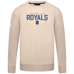 Kansas City Royals Levelwear Mandate Carve Tri-Blend Sweatshirt - Khaki Sweatshirts