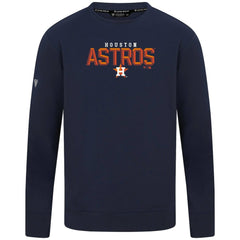 Houston Astros Levelwear Mandate Carve Tri-Blend Sweatshirt - Navy Sweatshirts