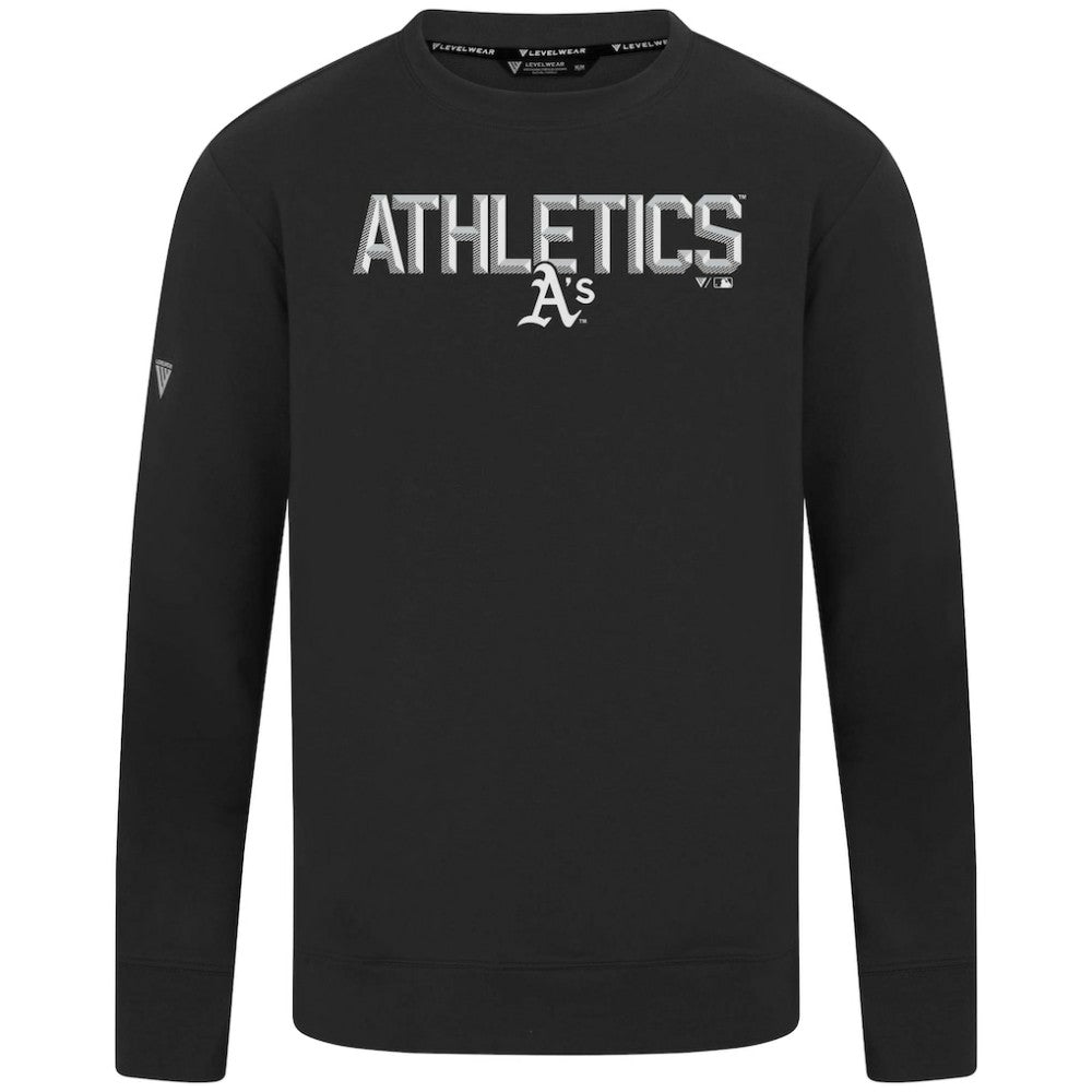 Athletics Levelwear Mandate Carve Tri-Blend Sweatshirt - Black Sweatshirts