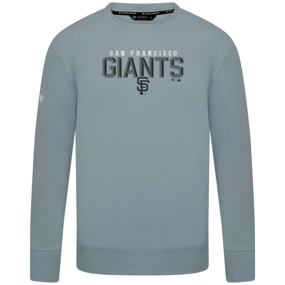 San Francisco Giants Levelwear Mandate Carve Tri-Blend Sweatshirt - Gray Sweatshirts