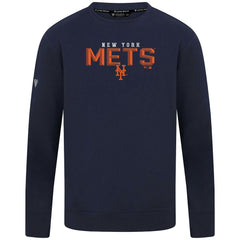 New York Mets Levelwear Mandate Carve Tri-Blend Sweatshirt - Navy Sweatshirts