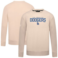 Los Angeles Dodgers Levelwear Mandate Carve Tri-Blend Sweatshirt - Khaki Sweatshirts