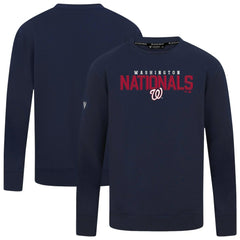Washington Nationals Levelwear Mandate Carve Tri-Blend Sweatshirt - Navy Sweatshirts