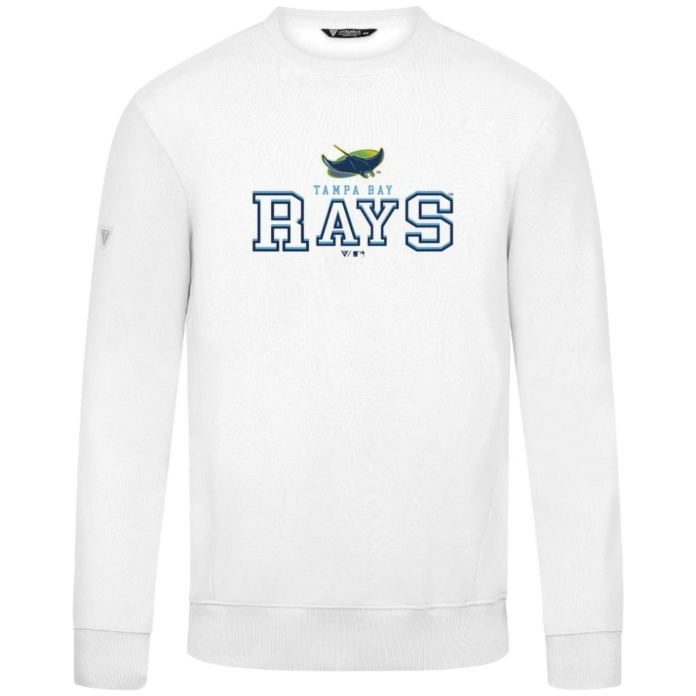 Tampa Bay Rays Levelwear Zane Journey Sweatshirt - White Sweatshirts