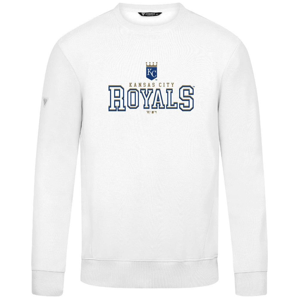 Kansas City Royals Levelwear Zane Journey Sweatshirt - White Sweatshirts