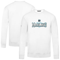 Miami Marlins Levelwear Zane Journey Sweatshirt - White Sweatshirts